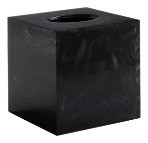 Ducale Bath Accessories Tissue Holder in Black/White