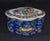 Ceramic Japanese Porcelain Ware Trinket Box Vintage Painted Floral Lidded Multi Lobe 50s For Sale - Image 7 of 14