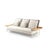 Teak and Fabric Steel Fenc-E-Nature Outdoor Sofa by Philippe Starck for Cassina For Sale - Image 3 of 9
