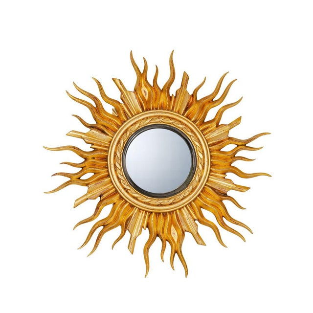 French Gilt Sunburst Mirror For Sale - Image 3 of 4