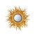 French Gilt Sunburst Mirror For Sale - Image 3 of 4