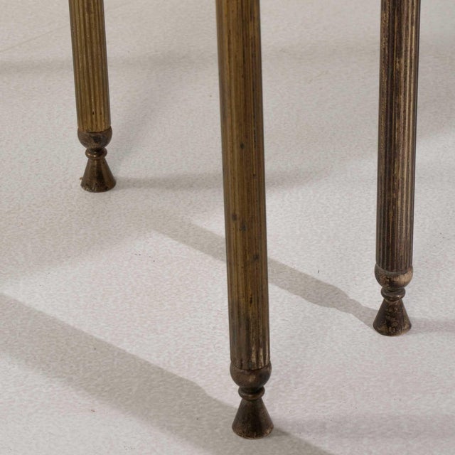 19th Century France Red Brass Nesting Table For Sale - Image 11 of 11
