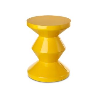 PolsPotten Zig Zag Stool, Yellow For Sale