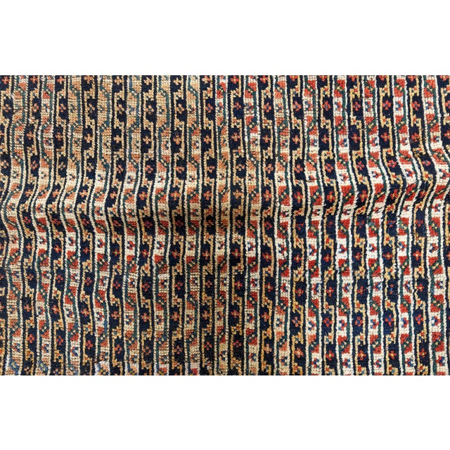 1930s Persian Feraghan Handmade Wool Runner in Beige, Black, Blue, Red For Sale In New York - Image 6 of 7