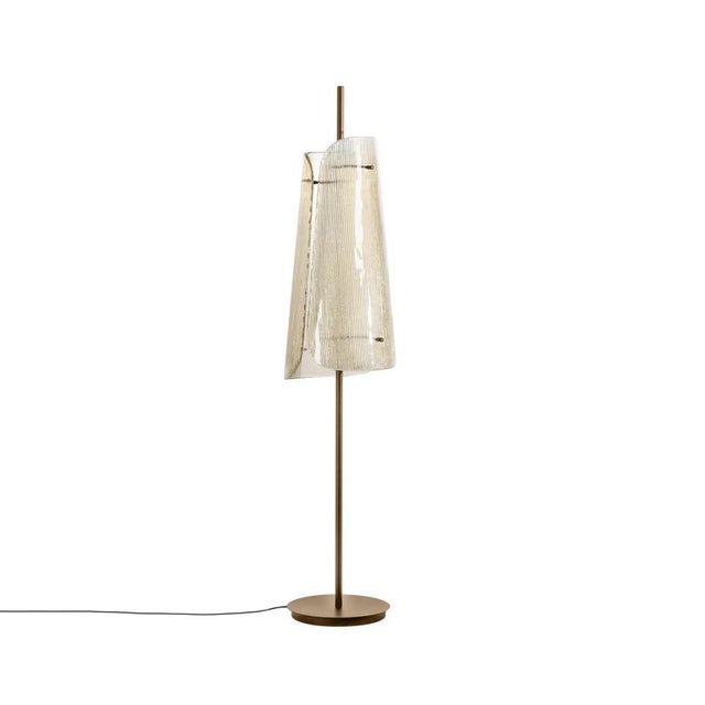 Contemporary Bent Two Transparent Champagner Floor Lamp by Pulpo For Sale - Image 3 of 14