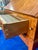 Tiger Maple Bench Made Drop Front Secretary Desk on Frame Late 20th Century For Sale - Image 12 of 18