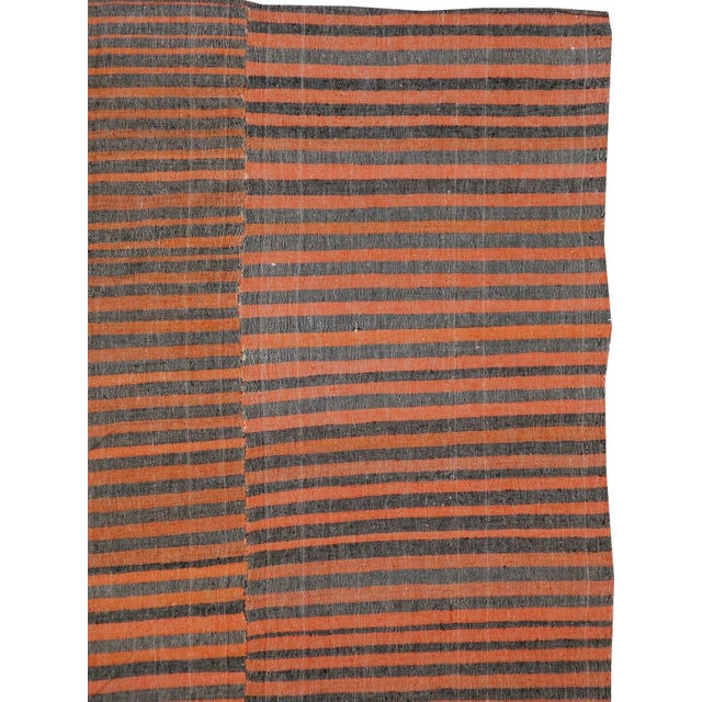 A vintage Turkish flat-woven textile rug from the second quarter of the 20th century.