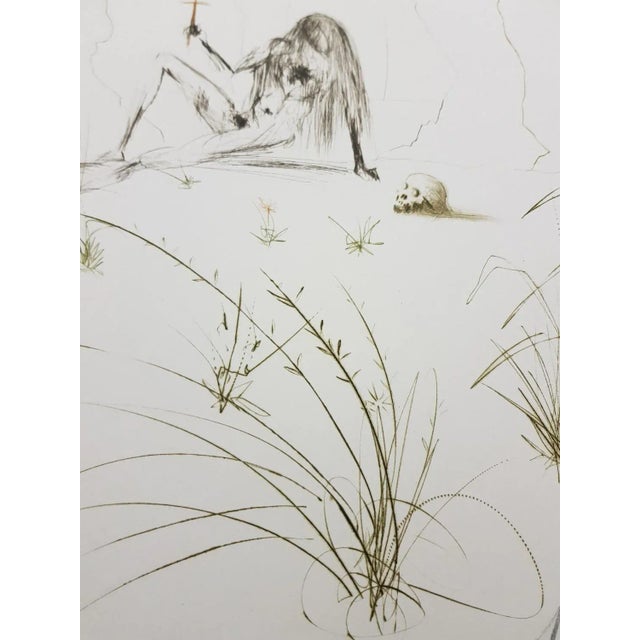 Salvador dali - brother ogrin, the hermit - original etching dimensions: 45 x 33 cm edition: 125 1970 signed in pencil. On...