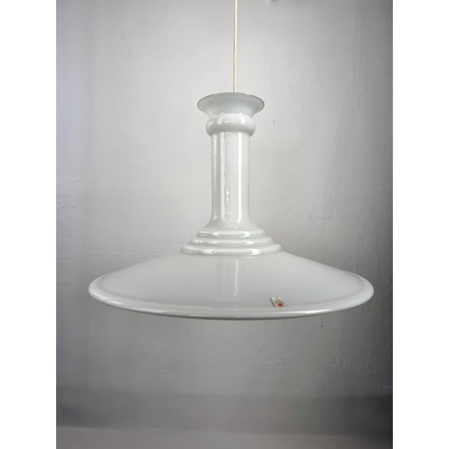 White Apotheker Pendant Lamp by Sidse Werner for Holmegaard, Denmark, 1980s For Sale - Image 8 of 8