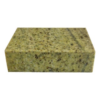 Handcrafted Noble Serpentine Casket from Pizzo Tremogge in Valmalenco, 1970 For Sale