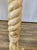 Traditional 1980s Vintage Blond Painted Spiral Carved Wood Tall Plant Stand For Sale - Image 3 of 7