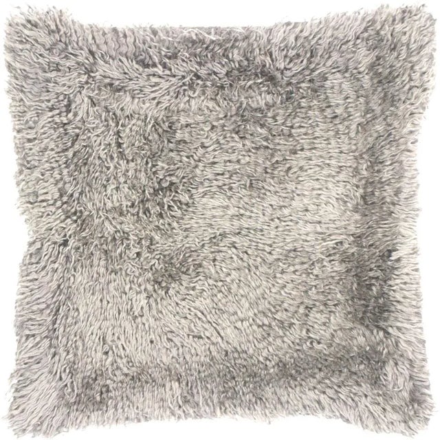 1960s Turkish Tulu Pillow. Hand sewn with fragments of vintage Anatolian Tulu Kilims. Fiber fill. 522125