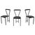Italian Modern Chairs in Black Metal Leather and Rubber, 1980s, Set of 3 For Sale - Image 14 of 14