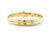 Tiffany and Co. Late 20th Century Tiffany & Co. Etoile 18k Yellow Gold, Platinum and Diamond Bangle Bracelet For Sale - Image 4 of 7