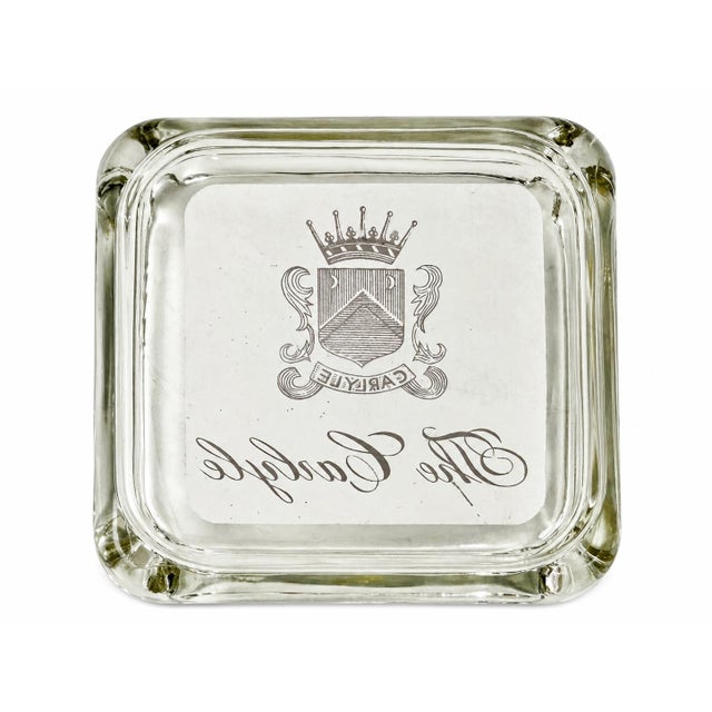 Vintage the Carlyle Hotel Nyc Glass Ashtray Dish New York City For Sale In Washington DC - Image 6 of 9