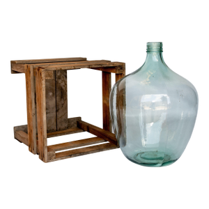 Glass Bottle Demi Jon Transparent 1950s