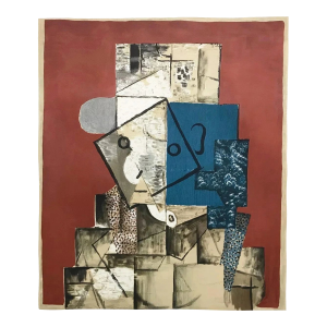 "Visage Sur Fond Rouge" 1980s Pablo Picasso Estate Lithograph