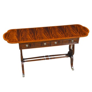 Traditional Mahogany Dropside Sofa Table For Sale