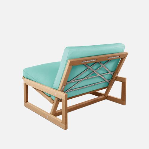 A stylish, minimalist outdoor armchair designed for the younger generation that invites the spontaneity typical of a day...
