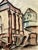 Rustic Henry Emil Salloch Original Watercolor on Paper St. Kilian's Chapel Werthem Germany. 1934. For Sale - Image 3 of 8