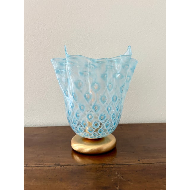 Macrame T Handkerchief Table Lamp by La Murrina Murano, 1990s For Sale - Image 6 of 14