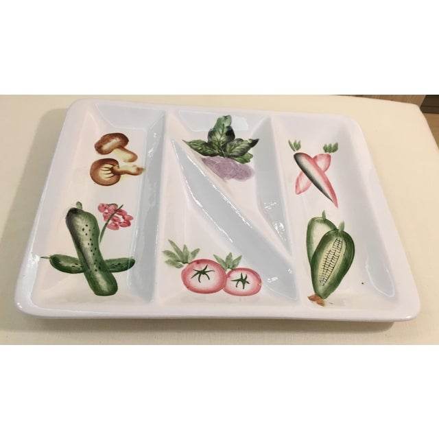 MidCentury Modern Divided Vegetable Tray Chairish