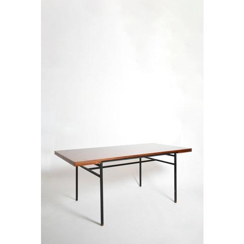Alain Richard dining table, 1960s Height: 75 cm - 29.53 in Length: 180240 cm - 70960.67 in Width: 90 cm - 35.43 in