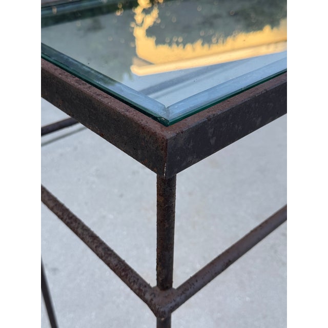 Charcoal Vintage Industrial Modern Console Table For Sale - Image 8 of 11