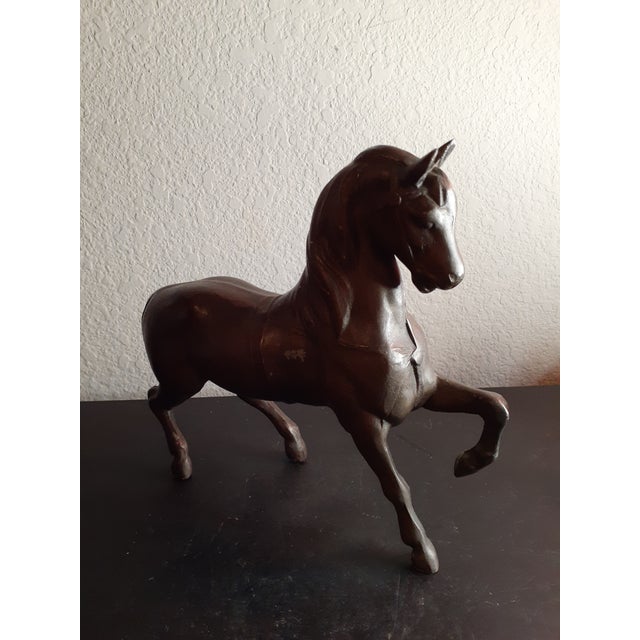 1960s Solid Bronze Gallop Horse Sculpture For Sale In Dallas - Image 6 of 7