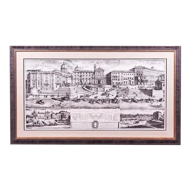 Framed Etching in Manner of Alesandro Specchi For Sale