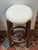 Dark Walnut + Boucle Counter Stools, Pair For Sale - Image 4 of 12