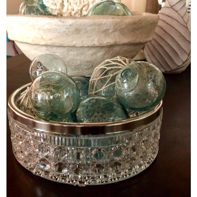 English CutGlass and Silver Trifle Bowl Chairish