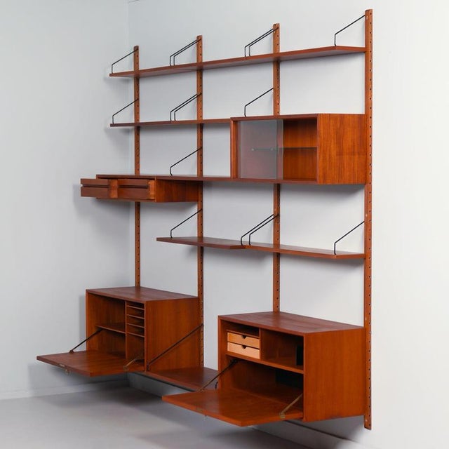 Royal System Wall Unit by Poul Cadovius for Cado, Denmark, 1960s For Sale - Image 3 of 11