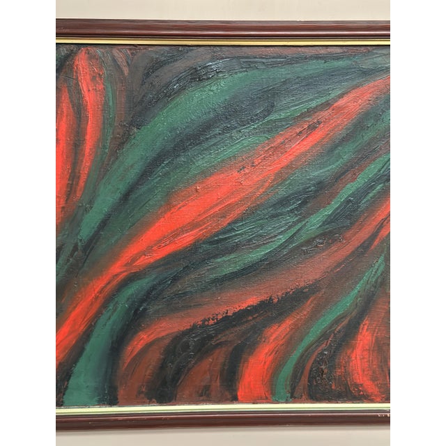 Abstract Expressionist Composition, 1950s, Oil Painting on Canvas, Framed For Sale - Image 10 of 18