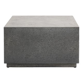 Outdoor Modern Monolith Concrete Coffee Table For Sale