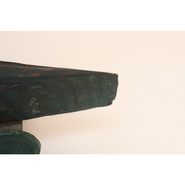 Vintage Handcrafted Wooden and Metal Soap Box / Pinewood Racer For Sale - Image 10 of 16