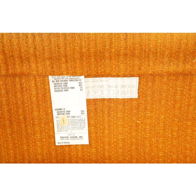 Chrome Flatbar Lounge Armchair by Milo Baughman for Thayer Coggin, 1970s, Signed For Sale - Image 17 of 17