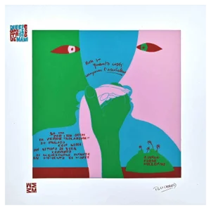 Ennio Pouchard, A Pearl: Diecicomeleditadi, Screen Print on Acetate, 1973