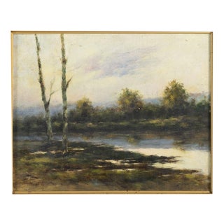 Júlio Ramos, River Landscape, Oil Painting For Sale