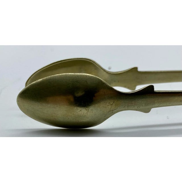 Metal Antique Silver Plate Sugar Tongs /Nips From England - Circa 1890 For Sale - Image 7 of 11