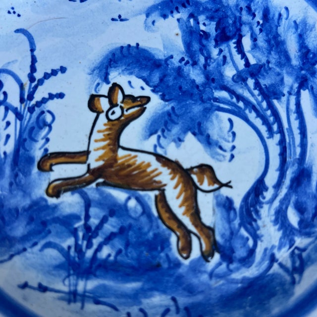 Circa 1970s Vintage España Talavera Polychrome Decorated Plates- Set of 6 For Sale - Image 11 of 12