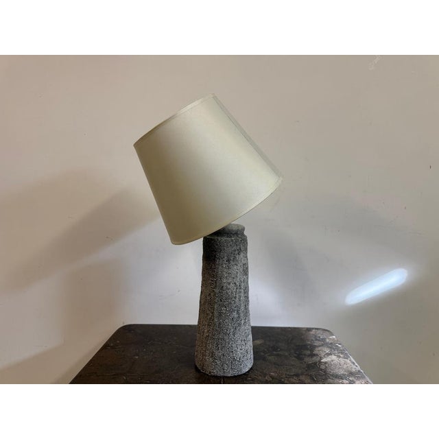 Grey Ceramic Table Lamp, 1980s For Sale - Image 4 of 11