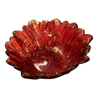 Vintage Indiana Glass Sunflower Bowl For Sale