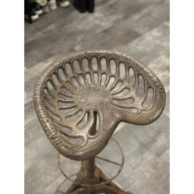 Late 19th Century Baker & Hamilton Cast Iron Bar Stools (Set of 5) For Sale - Image 4 of 7