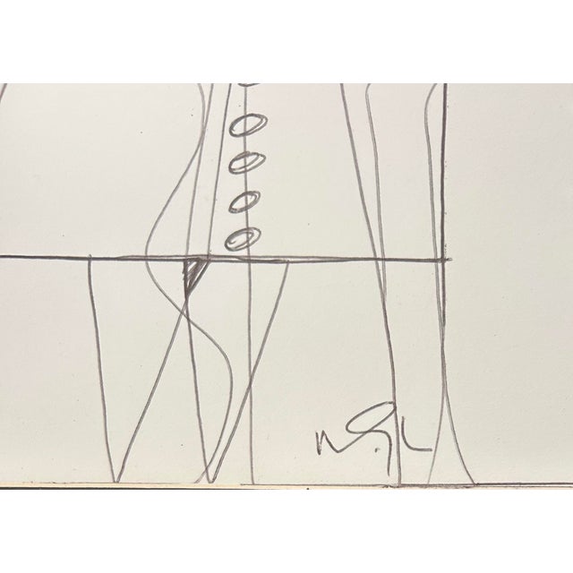 2020s Abstract Figural Drawing by Artist Wayne Cunningham For Sale - Image 5 of 6