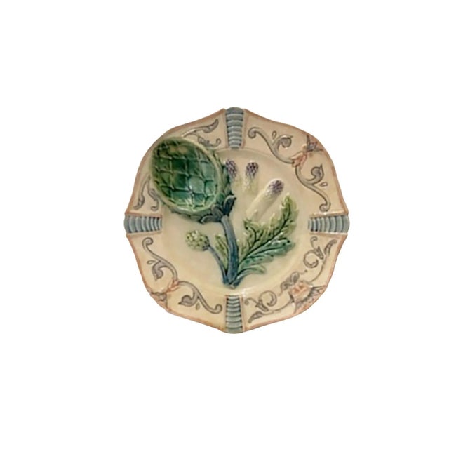 French Antique Artichoke Plate For Sale In Dallas - Image 6 of 6