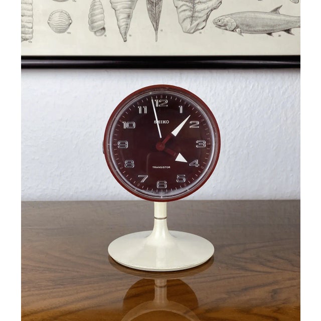 1970s Space Age Table Clock from Seiko TTZ, 1970s For Sale - Image 5 of 9