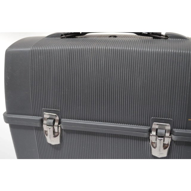 Vintage Thermos Brand Gray Plastic Work Lunch Box For Sale - Image 9 of 12