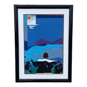 Romare Bearden, 1911-1988, “Martin Luther King, Jr. Mountain Top” Lithograph