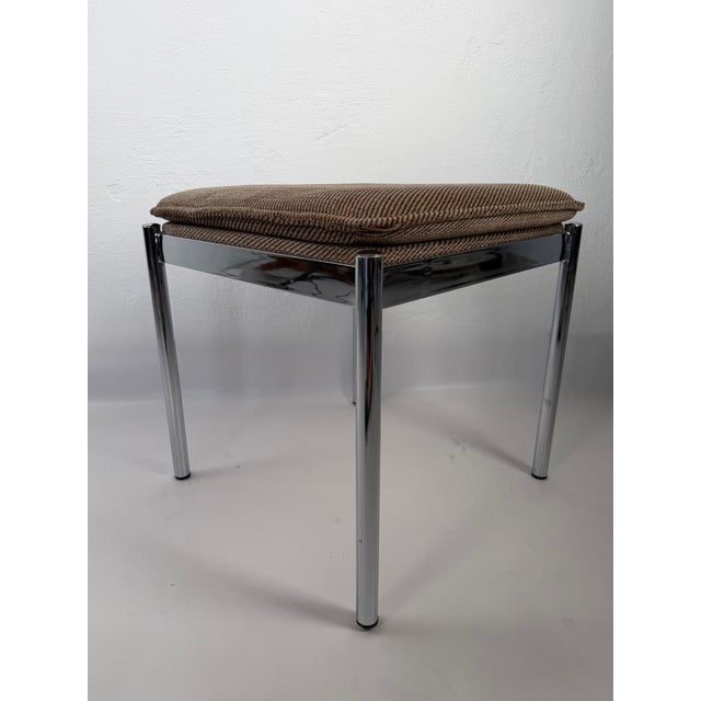 Space Age Chrome Stool from Mayer, Germany, 1970s For Sale - Image 11 of 11